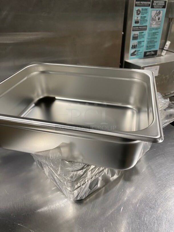 NEW! IN THE BOX! Commercial Steam Table/ Prep Table Food Pans! All Stainless Steel! - Image 4 of 6