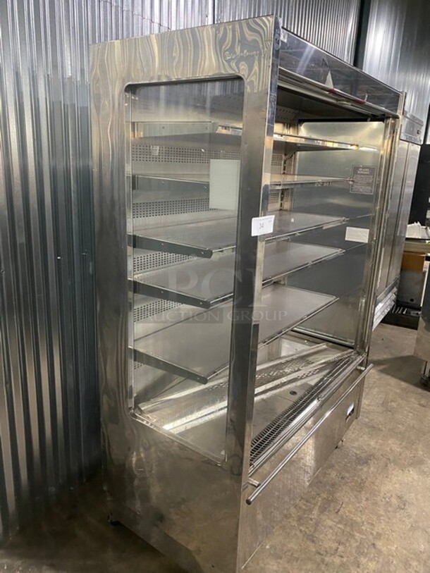 Karlos 200 M2 Stainless Steel Commercial Refrigerated Grab N Go Open Merchandiser! On Casters! SN: 50880 230V  - Image 4 of 10