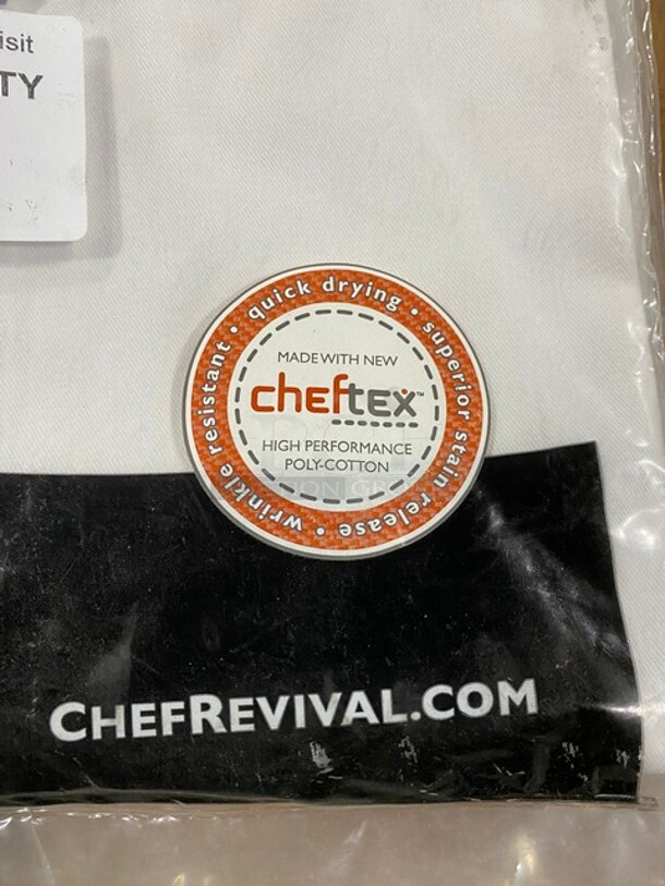NEW! Chef Revival Executive Tunic Black Cuff! Size SM! 4x Your Bid! - Image 4 of 5