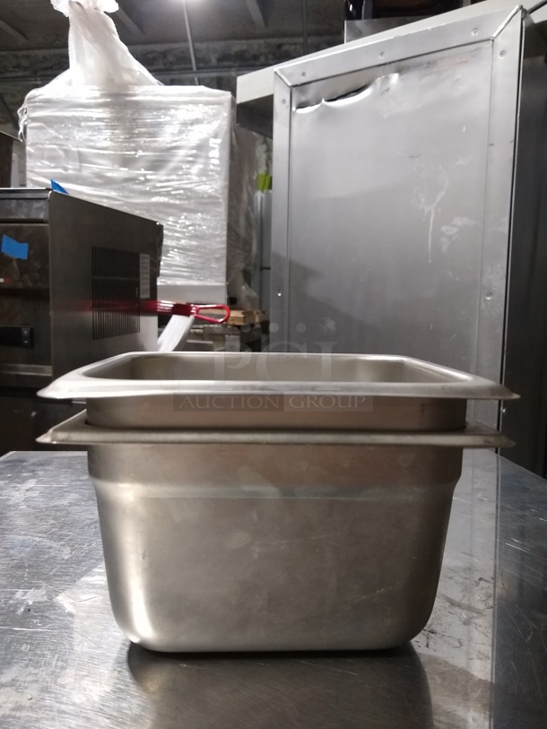 Winco Square Size 6 Stainless Steel Steam Pan - Image 2 of 2