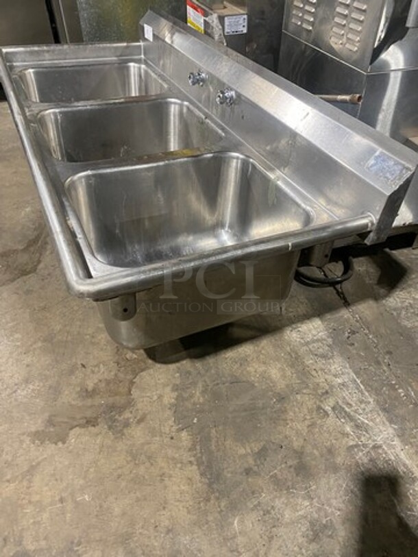 All Stainless Steel Three Compartment Dishwashing Sink! - Image 2 of 8