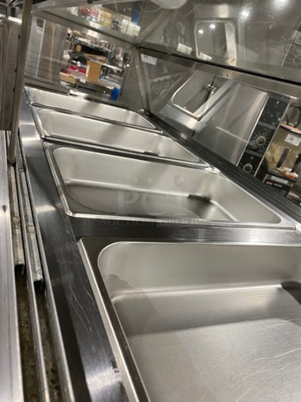 2011 Cool Tech Commercial Refrigerated Deli Display Case Merchandiser! With Slanted Front Glass! With Sliding Rear Access Glass Doors! All Stainless Steel! Model: CMPH48SD SN: 113342 120V - Image 8 of 10