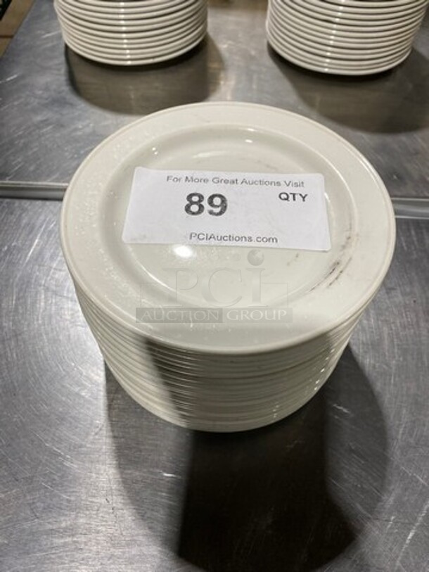 ALL ONE MONEY! Small White Dessert Plates! - Image 1 of 4