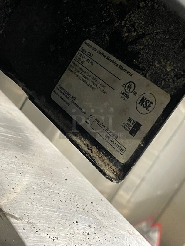 Mastrena Starbucks Style Commercial Stainless Steel Countertop Automatic Espresso Machine! With Grinder! 208V! Model: CS2 SN: 40-147728! - Image 9 of 10