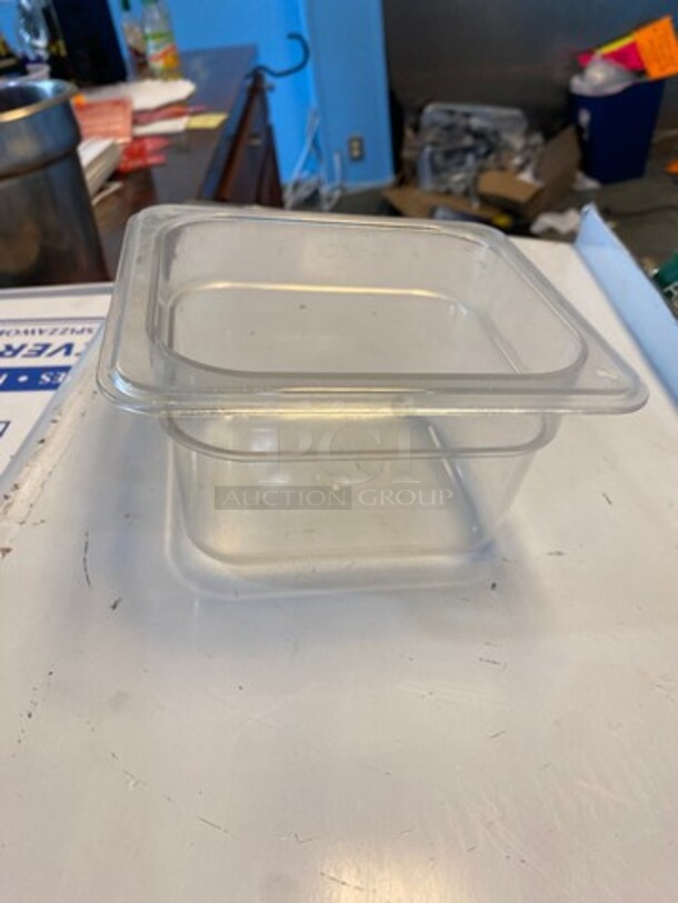 Cambro Clear Poly 1/6x4" Food Containers! 10x Your Bid! - Image 2 of 6
