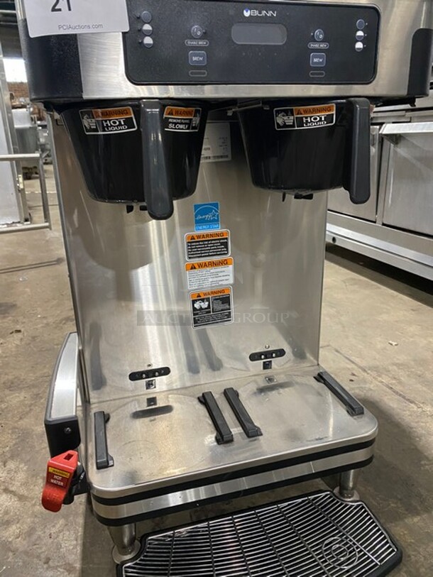 BUNN All Stainless Steel Commercial Countertop 2 Section Coffee Machine! 120-240 Volts, 1 Phase! - Image 11 of 12