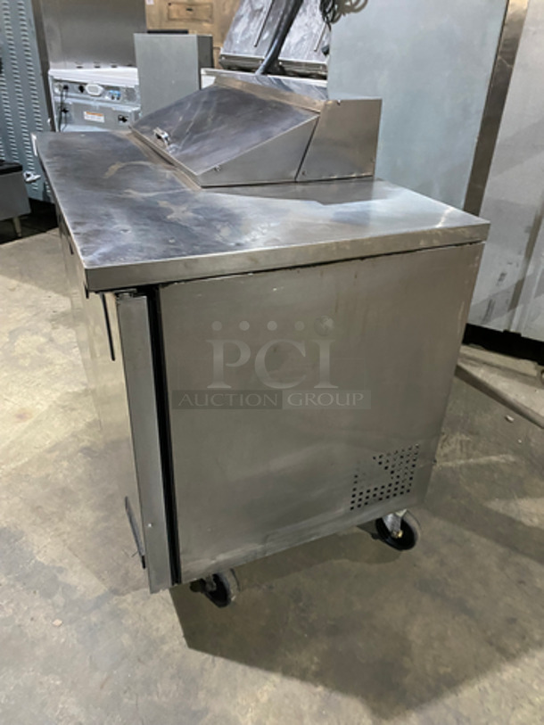 NICE! True Commercial Refrigerated Sandwich Prep Table! With 2 Door Underneath Storage Space! All Stainless Steel! On Casters! Model: TSSU4808 SN: 7493962 115V 60Hz 1 Phase - Image 3 of 9