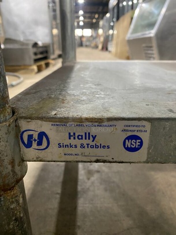 Hally Solid Stainless Steel Work Top/ Prep Table! With Storage Space Underneath! On Legs! - Image 7 of 8