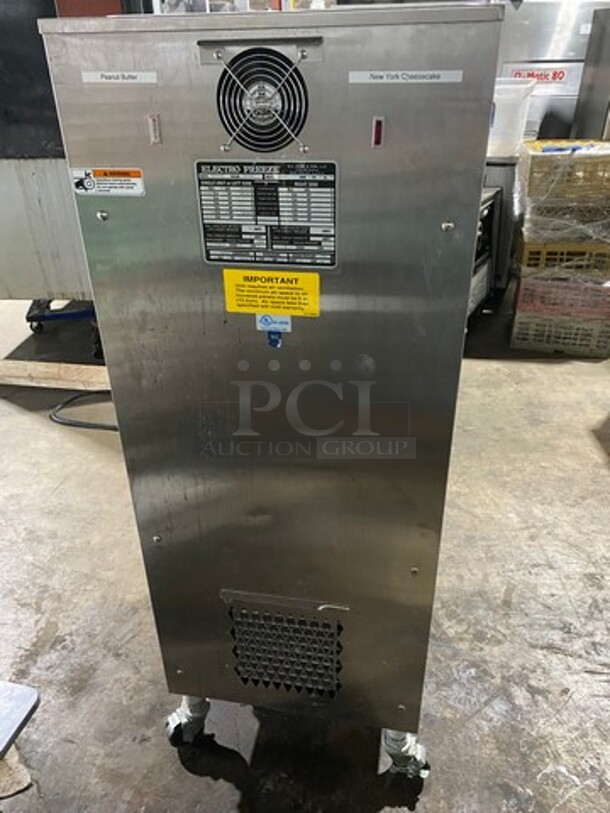 Electro Freeze 3 Handle Electric Powered Soft Serve Ice Cream/Yogurt Machine! All Stainless Steel Body! On Casters! Model: SL500132 SN: C2R1021 208/230V 60HZ 3 Phase - Image 3 of 10