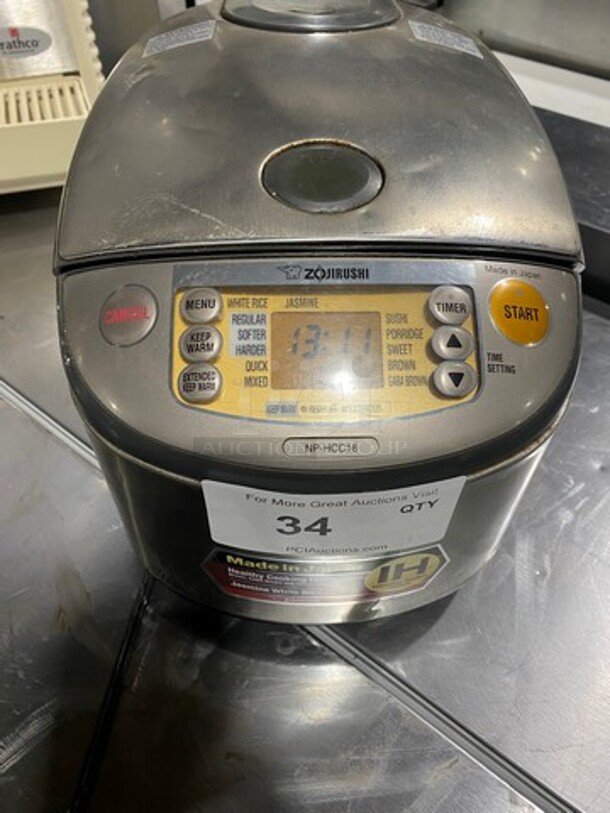 Zojirushi Electric Powered Countertop Rice Cooker! Model: NPHCC18 SN: 1580821 120V - Image 5 of 8