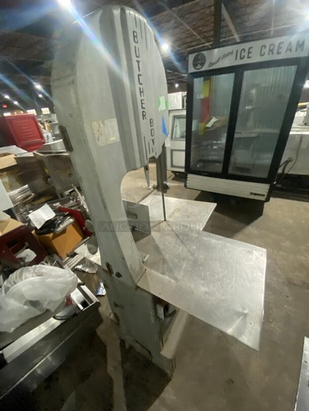 Butcher Boy Commercial Floor Style Heavy Duty Meat Saw! All Stainless Steel! Model 918 Serial 68427! 208V 3Phase!  - Image 4 of 9
