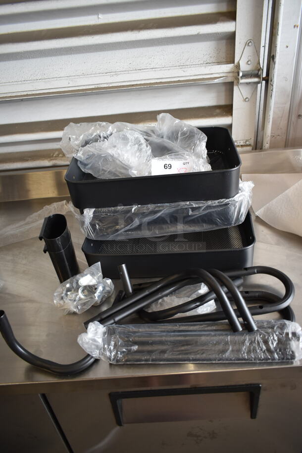 BRAND NEW SCRATCH AND DENT! Black Multi Tier Rack - Image 1 of 10