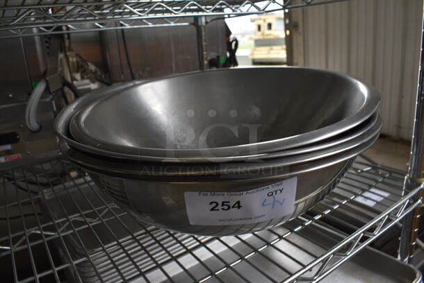 4 Various Metal Bowls. Includes 16.5x16.5x5. 4 Times Your Bid! - Image 2 of 3