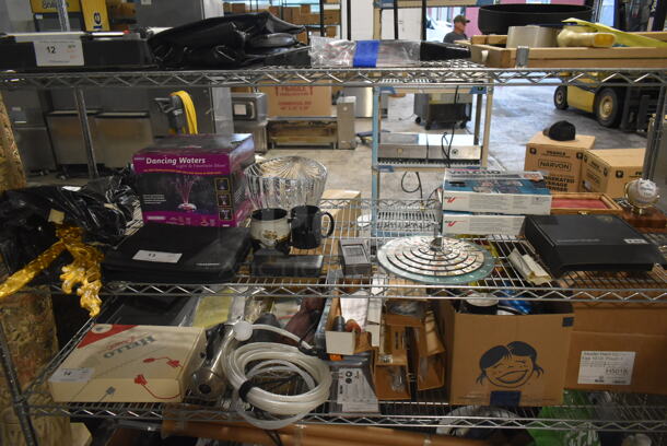 ALL ONE MONEY! Tier Lot of Various Items Including Signed Baseball, Dancing Waters, Ceramic Mugs and CD Case! - Image 1 of 5