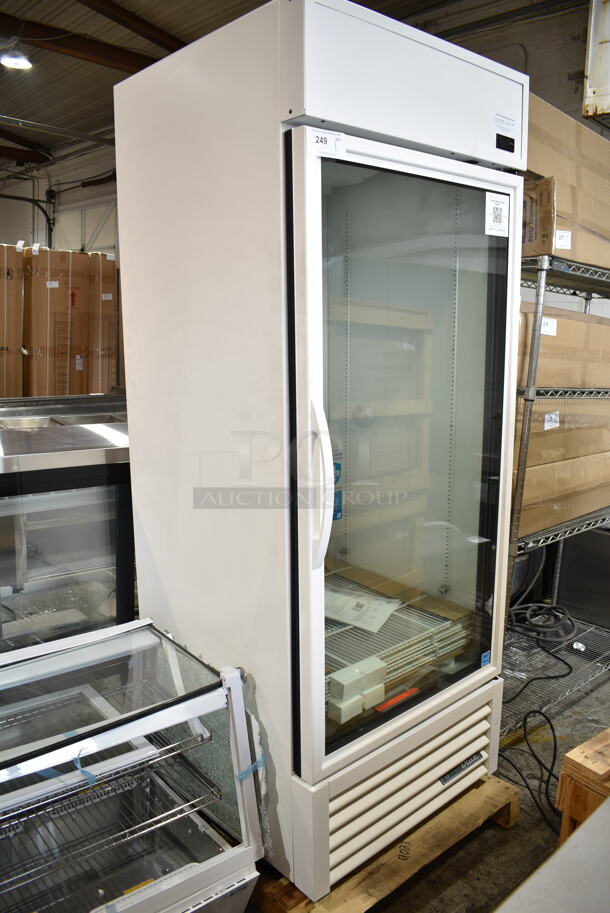 BRAND NEW SCRATCH AND DENT! 2024 True TSCI-600R-G-PH Metal Commercial Single Door Cooler Merchandiser w/ Poly Coated Racks. 115 Volts, 1 Phase. Tested and Working! - Image 2 of 4