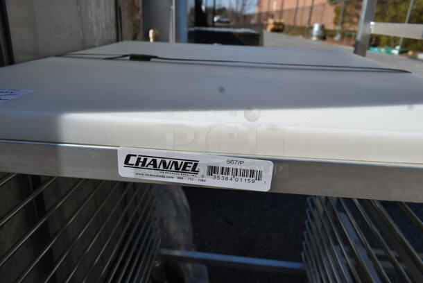 BRAND NEW! Channel 567/P Metal Commercial Pan Transport Rack on Commercial Casters.  - Image 5 of 5
