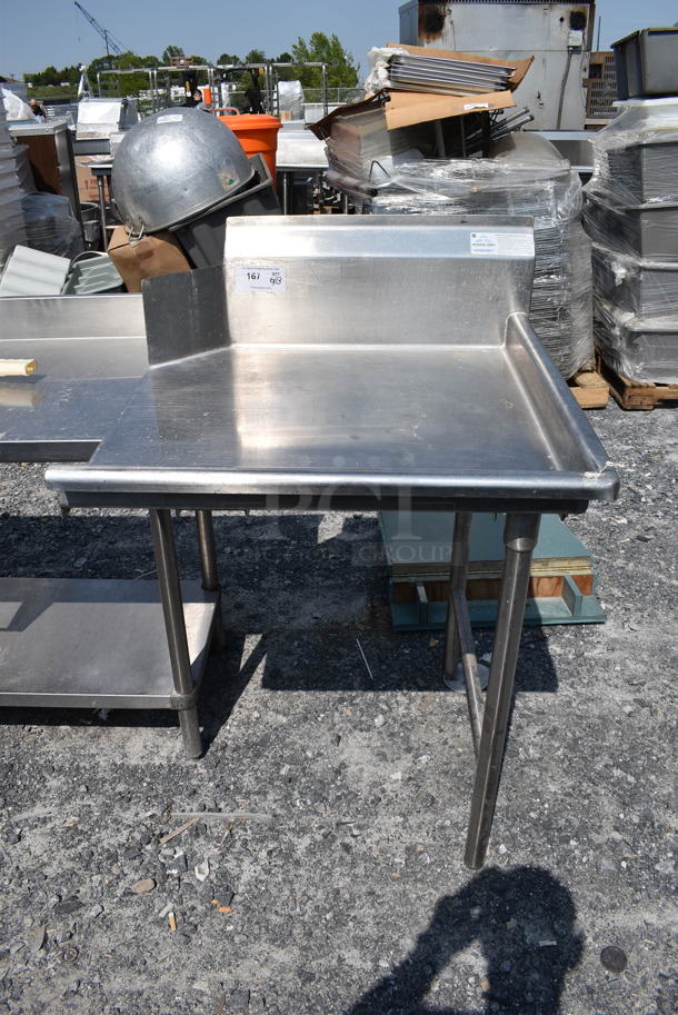 Advance Tabco Stainless Steel Clean Dishwasher Table