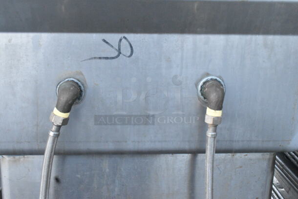 Stainless Steel Commercial Single Bay Sink w/ Faucet, Handles and Spray Nozzle Attachment.  - Image 4 of 4