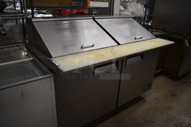 2015 Migali Model C-SP60-24BT Stainless Steel Commercial Sandwich Salad Prep Table Bain Marie Mega Top w/ Cutting Board on Commercial Casters. 115 Volts, 1 Phase. 62x35x48. Tested and Working! - Image 2 of 8