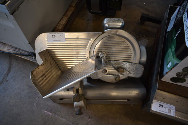 Globe Stainless Steel Commercial Countertop Automatic Meat Slicer w/ Blade Sharpener. 115 Volts, 1 Phase. Tested and Working! - Image 7 of 8