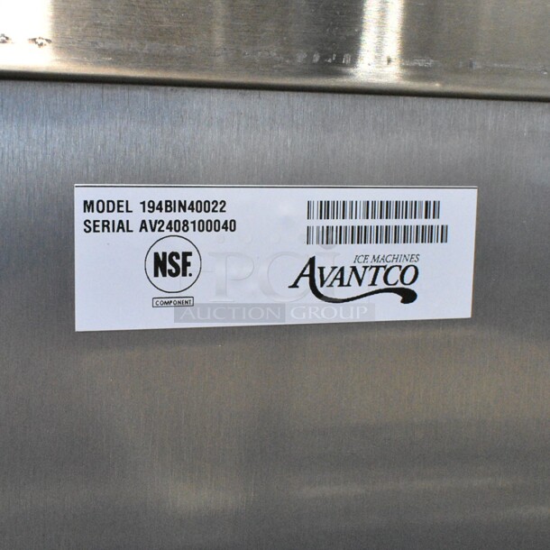 BRAND NEW SCRATCH AND DENT! 2024 Avantco 194BIN40022 22" Ice Storage Bin with Metallic Alloy Exterior - 383 lb. - Image 7 of 7
