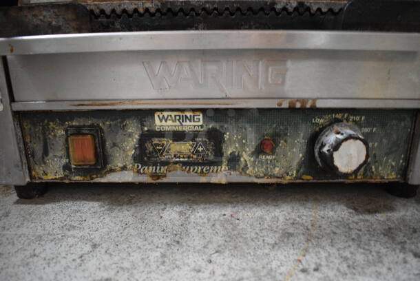 Waring Stainless Steel Commercial Countertop Panini Press. 19x17x10. Tested and Working! - Image 3 of 5