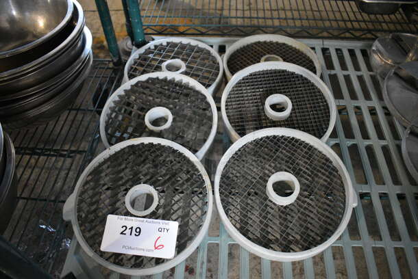 6 Metal and Poly Food Processor Blades. 8x8.5x1. 6 Times Your Bid!