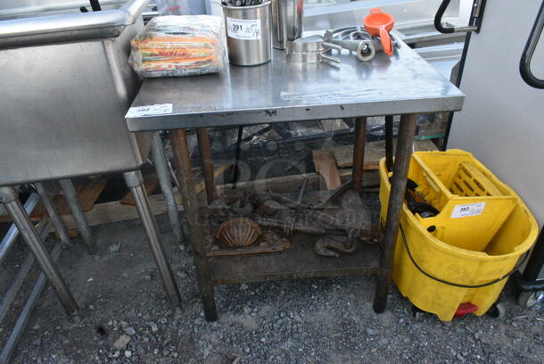 Stainless Steel Table. Does Not Include Contents.  - Image 1 of 5