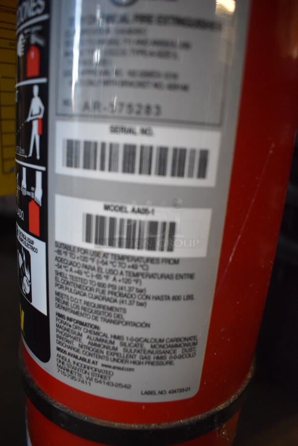 Ansul Sentry Fire Extinguisher. Buyer Must Pick Up - We Will Not Ship This Item.  9x4.5x17 - Image 5 of 6