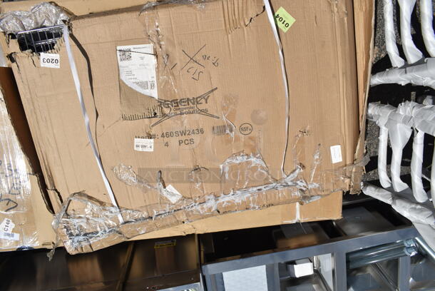 Box of 4 BRAND NEW SCRATCH AND DENT! Regency 460SW2436 Spec Line 24" x 36" NSF Stainless Steel Wire Shelf - Image 2 of 3