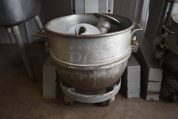 Hobart Model P 660 Metal Commercial Floor Style 60 Quart Planetary Mixer w/ Metal Mixing Bowl, Mixing Bowl Dolly, Dough Hook and Whisk Attachments. 208-240 Volts, 3 Phase. 29x43x56 - Image 6 of 9