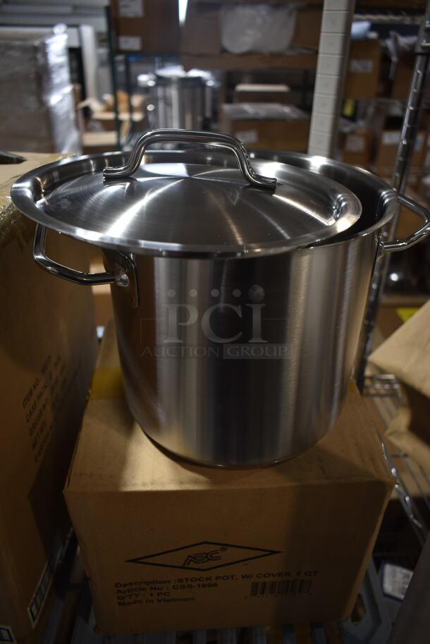 2 Box of BRAND NEW! ABC Boelter CSS-1006 Induction Ready Stock Pot With Cover. 2 Times Your Bid! - Image 4 of 5