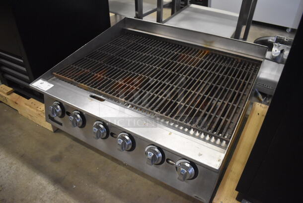 Star Holman Stainless Steel Commercial Countertop Natural Gas Powered Charbroiler Grill. 36x31x18 - Image 2 of 6