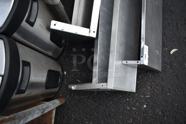 4 Stainless Steel Commercial Wall Mount Shelf. 4 Times Your Bid! - Image 3 of 3