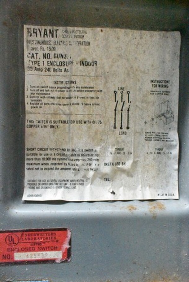 Hobart M802 Metal Commercial Floor Style 80 Quart Planetary Dough Mixer. 240 Volts, 3 Phase. - Image 9 of 12