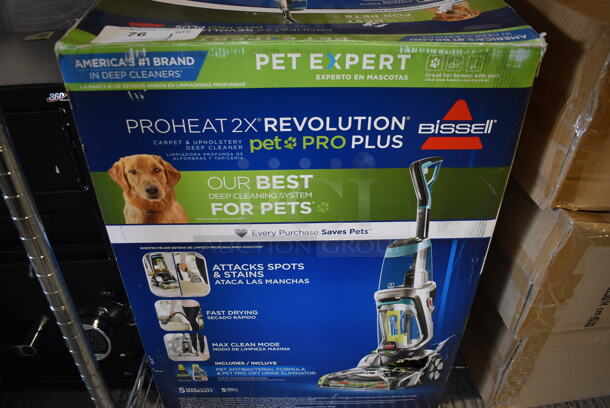 IN ORIGINAL BOX! Bissell Proheat Revolution Pet Pro Plus Vacuum Cleaner