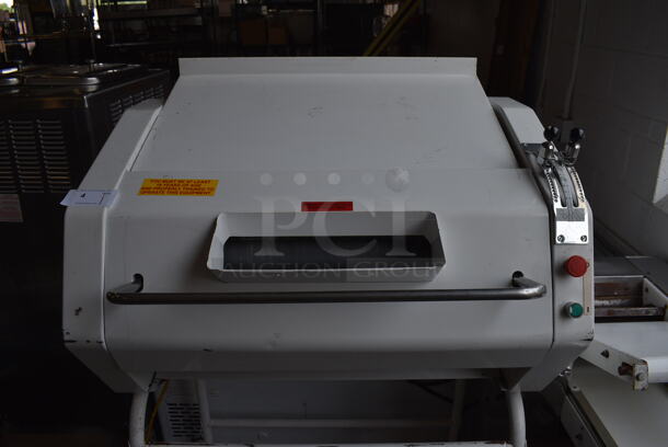Lucks Metal Commercial Floor Style French Bread Moulder on Commercial Casters. 208 Volts, 3 Phase. 30x33x62 - Image 2 of 7