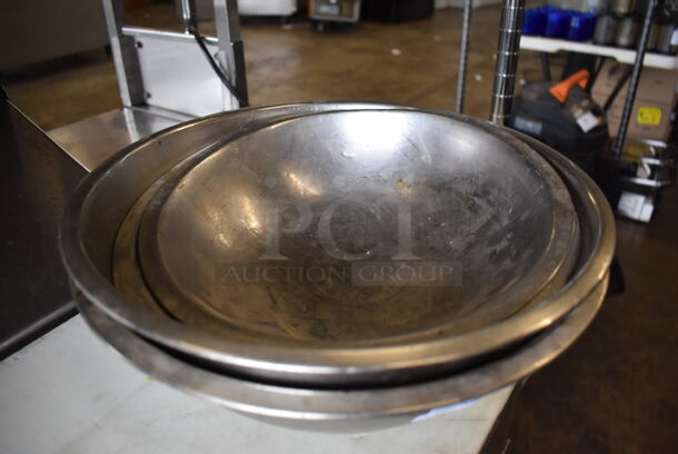 4 Various Metal Bowls. Includes 13x13x5.5. 4 Times Your Bid! - Image 4 of 5