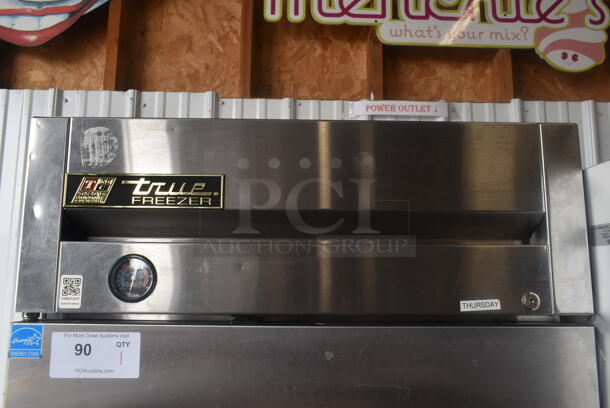 2013 True T-23F ENERGY STAR Stainless Steel Commercial Single Door Reach In Freezer w/ Poly Coated Racks on Commercial Casters. 115 Volts, 1 Phase. Tested and Powers On But Does Not Get Cold - Image 2 of 5