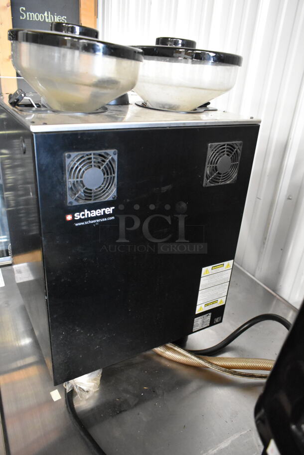 Schaerer SCA1 Coffee Art Plus Automatic Coffee Espresso Machine w/ 2 Hoppers and Steam Wand. 240 Volts, 1 Phase.  - Image 6 of 7