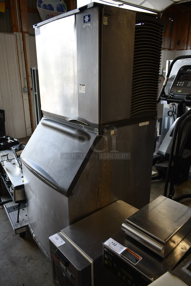 Manitowoc SY0854A Stainless Steel Commercial Ice Head on Manitowoc B570 Stainless Steel Commercial Ice Bin. 208-230 Volts, 1 Phase. - Image 2 of 10