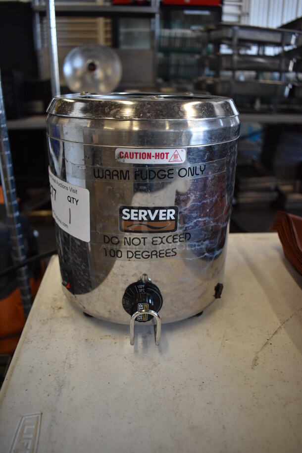 Server SBW Stainless Steel Commercial Countertop Food Warmer. 120 Volts, 1 Phase. 8x9.5x9. Tested and Working! - Image 1 of 7