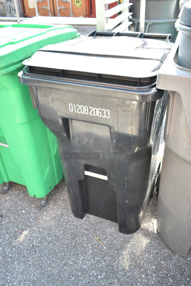 3 Poly Outdoor Trash Cans. 24x28x44, 27x31x43, 26x31x32. 3 Times Your Bid! - Image 2 of 11
