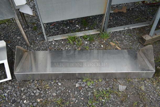Stainless Steel Wall Mount Shelf. - Image 3 of 4