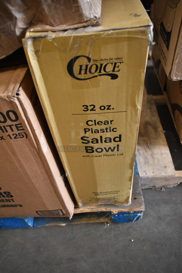PALLET LOT of 25 BRAND NEW Boxes Including 50016C Choice 16 oz. Coffee Print Poly Paper Hot Cup - 1000/Case, 824339 Flashback Whiskey Glasses, 15970 Libbey Rocks Glasses, 50HT1 Foam Hinged Lid Containers, Choice 32 ox Clear Plastic Salad Bowl, 512XKD968CL Choice Deli Tag Pan / Bowl Sign Holder Clip - 25/Pack, 407POA16 Choice 15" Aluminum Pail Opener,347TCL5 Choice 5 oz. Clear Disposable Plastic Tumbler - 500/Case. 25 Times Your Bid! - Image 6 of 8