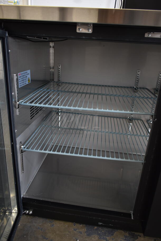 BRAND NEW SCRATCH AND DENT! 2023 Avantco 178UBB4GHC Metal Commercial 3 Door Back Bar Cooler Merchandiser. 115 Volts, 1 Phase. Tested and Working! - Image 6 of 10