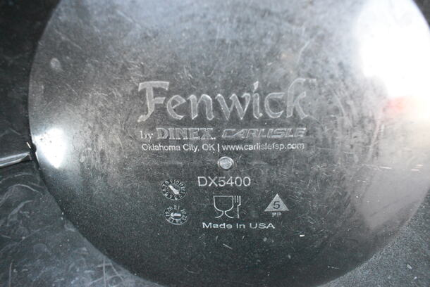 Metal 4 Tier Shelving Unit on Commercial Casters w/ 64 Carlisle Dinex Fenwick 10" Plates. BUYER MUST DISMANTLE. PCI CANNOT DISMANTLE FOR SHIPPING. PLEASE CONSIDER FREIGHT CHARGES. - Image 4 of 6