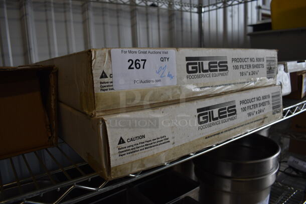 ALL ONE MONEY! Lot of 2 Boxes of Giles Filter Sheets! 16.25x24.25 - Image 3 of 3