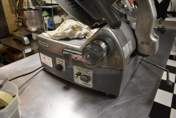 Hobart 2712 Stainless Steel Commercial Countertop Automatic Meat Slicer w/ Blade Sharpener. 115 Volts, 1 Phase. Tested and Working! (kitchen) - Image 8 of 9