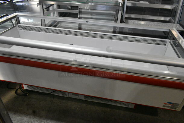 BRAND NEW SCRATCH AND DENT! Econocold OM-EIF/CF100 Metal Commercial Floor Style Self Contained Island Fridge. 115/220 Volts, 1 Phase. Tested and Does Not Power On - Image 4 of 7